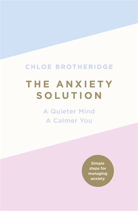 the anxiety solution chloe brotheridge.